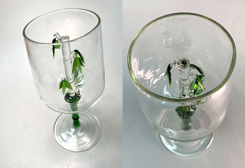 竹節玻璃杯